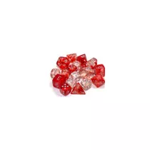 Chessex 12mm d6 Blocks - Nebula TM 12mm d6 Red/silver Luminary Dice Block™ (36 dice)-27954