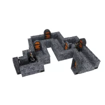 WarLock Tiles: Expansion Pack - 1 in. Dungeon Straight Walls-16517
