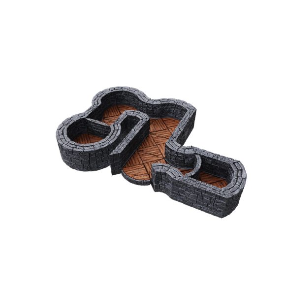 WarLock Tiles: Expansion Pack - 1 in. Dungeon Angles & Curves-16518