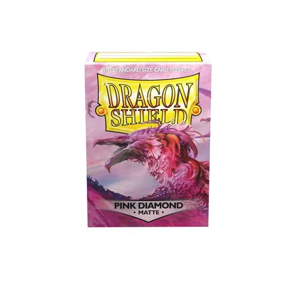 Dragon Shield Standard Sleeves - Pink Diamond (100 Sleeves)-AT-11039