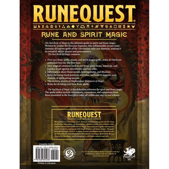 RuneQuest - The Red Book of Magic - EN-CHA4034-H