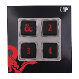 Ultra PRO Heavy Metal D6 4 darabos fém kockaszett Dungeons & Dragonshoz
