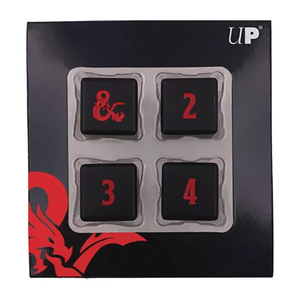 Ultra PRO Heavy Metal D6 4 darabos fém kockaszett Dungeons & Dragonshoz