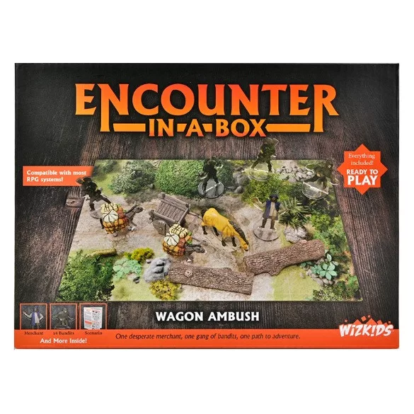 WizKids Encounter in a Box: Wagon Ambush rajtaütés jelenetkészlet
