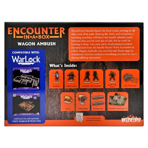 WizKids Encounter in a Box: Wagon Ambush rajtaütés jelenetkészlet