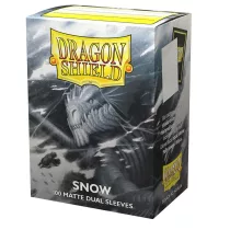 Dragon Shield Dual Matte Sleeves - Snow 'Nirin' (100 Sleeves)-AT-15005