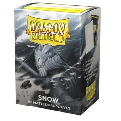 Dragon Shield Dual Matte Sleeves - Snow 'Nirin' (100 Sleeves)-AT-15005