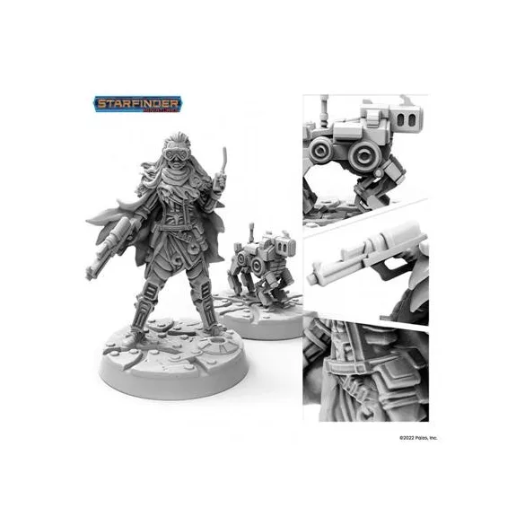 Starfinder Miniatures: Android Mechanic (with Mechanic's Drone) - EN-PSF0001