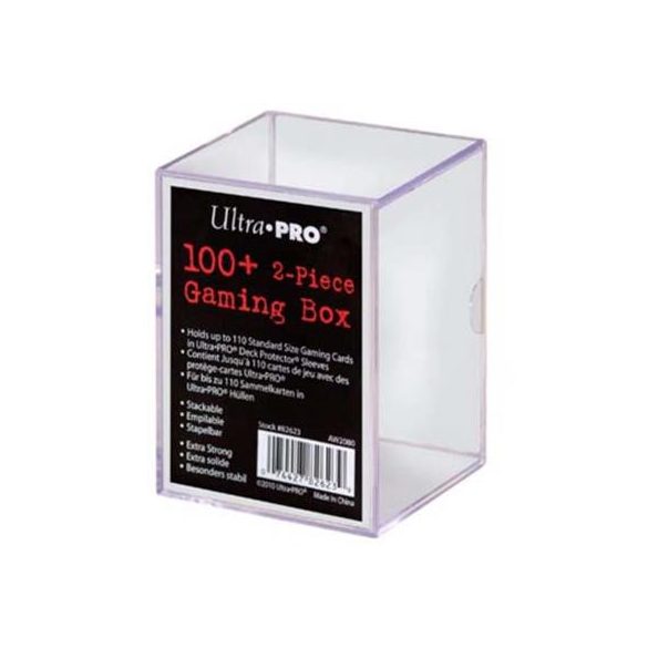 UP - 2-Piece Storage Box - for 100+ Cards - Clear-82623