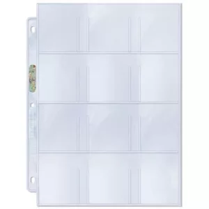 UP - 12-Pocket Platinum Page with 2-1/4" X 2-1/2" Pockets-81423