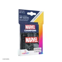 Gamegenic - Marvel Champions Art Sleeves - Marvel Black (50 Sleeves)-GGS15013ML