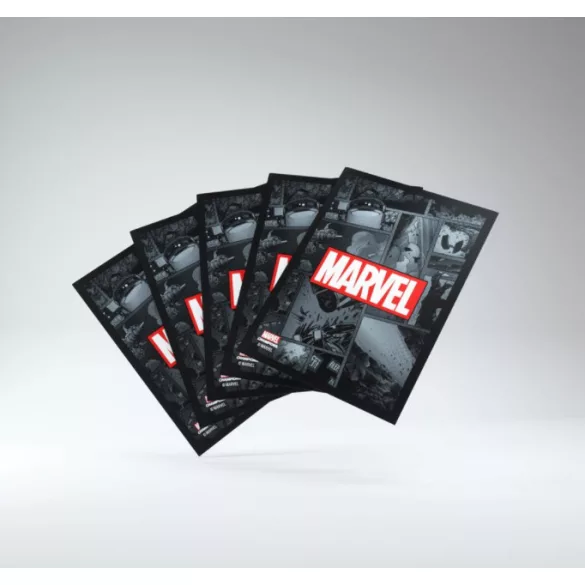 Gamegenic - Marvel Champions Art Sleeves - Marvel Black (50 Sleeves)-GGS15013ML