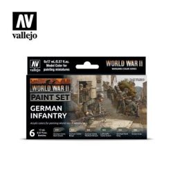 Vallejo WWII German Infantry Paint Set-70206