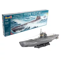 Revell: German Submarine TYPE VII C/41 Atlantic Version (1:144) - EN/DE/FR/NL/ES/IT modellkészlet