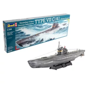 Revell: German Submarine TYPE VII C/41 Atlantic Version (1:144) - EN/DE/FR/NL/ES/IT modellkészlet