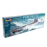 Revell: German Submarine TYPE VII C/41 Atlantic Version (1:144) - EN/DE/FR/NL/ES/IT modellkészlet