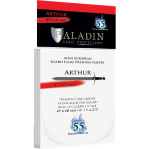 Paladin Sleeves - Arthur Premium Mini European 45x68mm (55 Sleeves)-ART-CLR