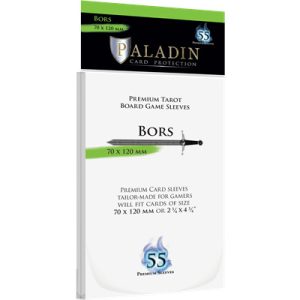 Paladin Sleeves - Bors Premium Tarot 70x120mm (55 Sleeves)-BOR-CLR