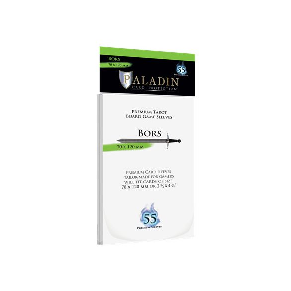 Paladin Sleeves - Bors Premium Tarot 70x120mm (55 Sleeves)-BOR-CLR