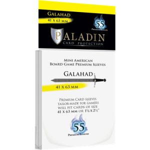 Paladin Sleeves - Galahad Premium Mini American 41x63mm (55 Sleeves)-GAL-CLR