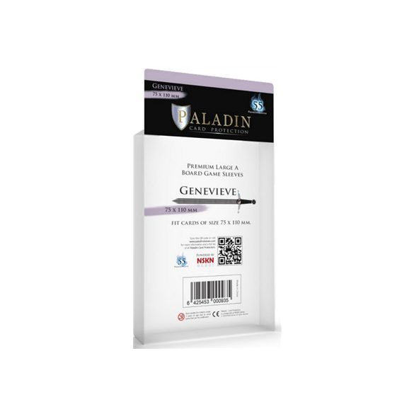 Paladin Sleeves - Genevieve Premium Large A 75x110mm (55 Sleeves)-GEN-CLR