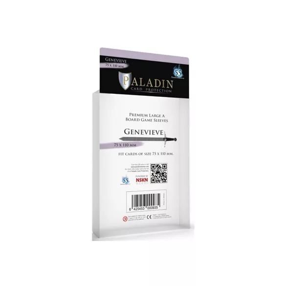 Paladin Sleeves - Genevieve Premium Large A 75x110mm (55 Sleeves)-GEN-CLR