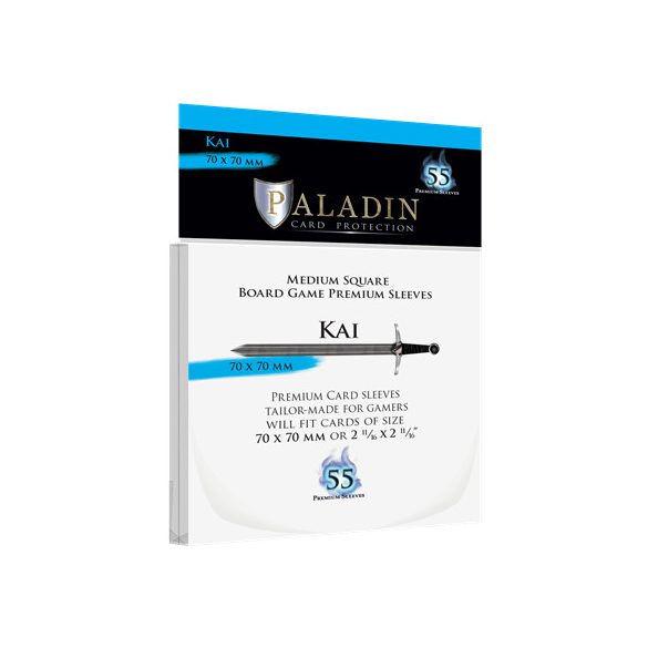 Paladin Sleeves - Kai Premium Square 70x70mm (55 Sleeves)-KAI-CLR
