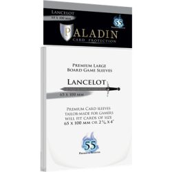 Paladin Sleeves - Lancelot Premium Large 65x100 (55 Sleeves)-LAN-CLR