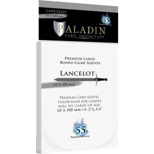 Paladin Sleeves - Lancelot Premium Large 65x100 (55 Sleeves)-LAN-CLR