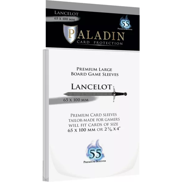 Paladin Sleeves - Lancelot Premium Large 65x100 (55 Sleeves)-LAN-CLR