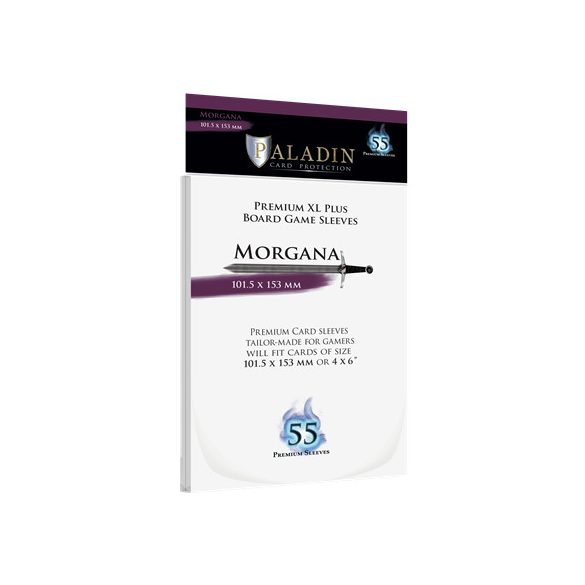 Paladin Sleeves - Morgana Premium XL PLUS 101.5x153mm (55 Sleeves)-MRG-CLR