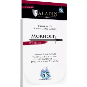 Paladin Sleeves - Morholt Premium XL 89x146mm (55 Sleeves)-MOR-CLR
