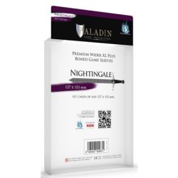 Paladin Sleeves - Nightingale Premium Wider XL PLUS 127x153mm (55 Sleeves)-NGH-CLR