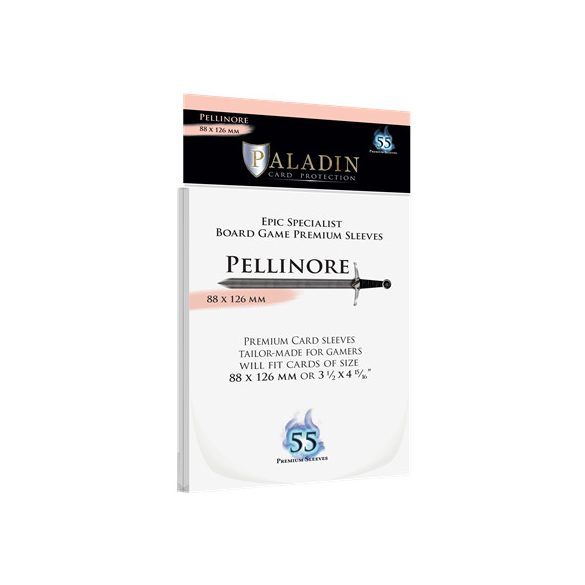 Paladin Sleeves - Pellinore Premium Epic Specialist 88x126mm (55 Sleeves)-PEL-CLR