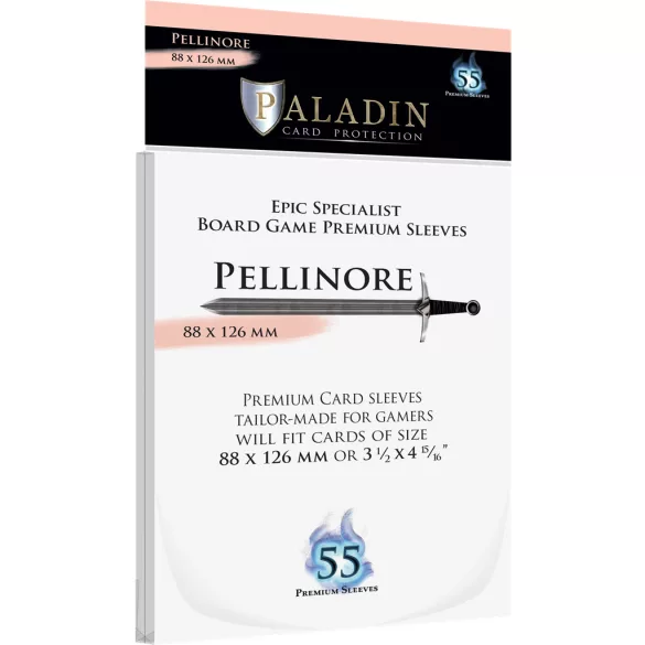 Paladin Sleeves - Pellinore Premium Epic Specialist 88x126mm (55 Sleeves)-PEL-CLR