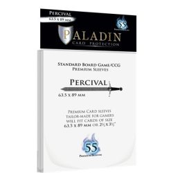 Paladin Sleeves - Percival Premium Standard Board Game/CCG 63.5x89mm (55 Sleeves)-PER-CLR
