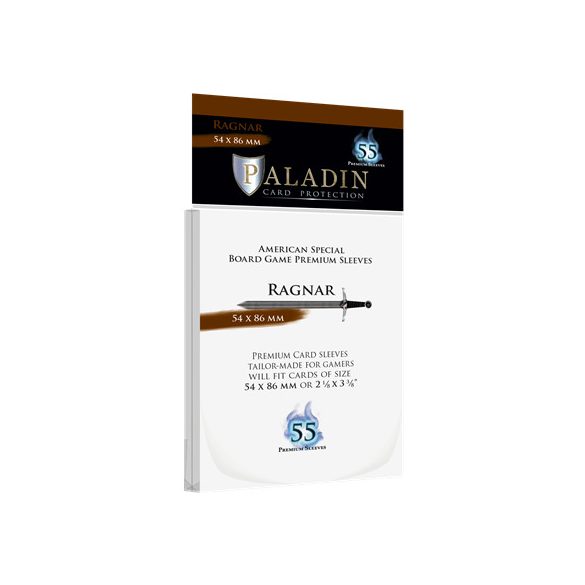 Paladin Sleeves - Ragnar Premium American Special 54x86mm (55 Sleeves)-RAG-CLR