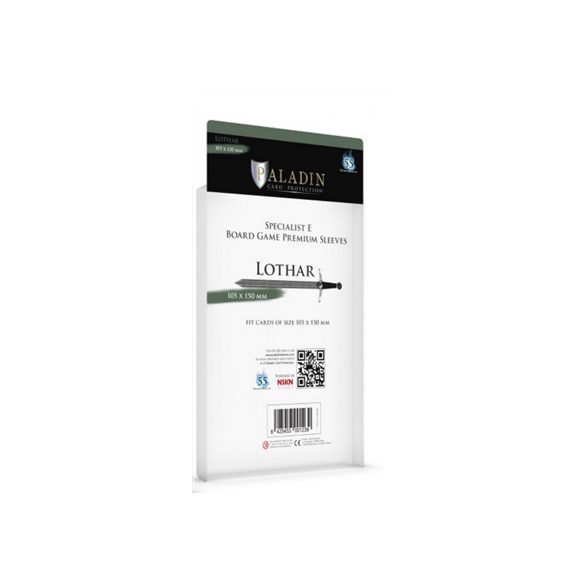 Paladin Sleeves - Lothar Premium Specialist E 105x150mm (55 Sleeves)-LOT-CLR