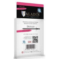 Paladin Sleeves - Detlef Premium Medium Wider 55x75mm (55 Sleeves)-DET-CLR