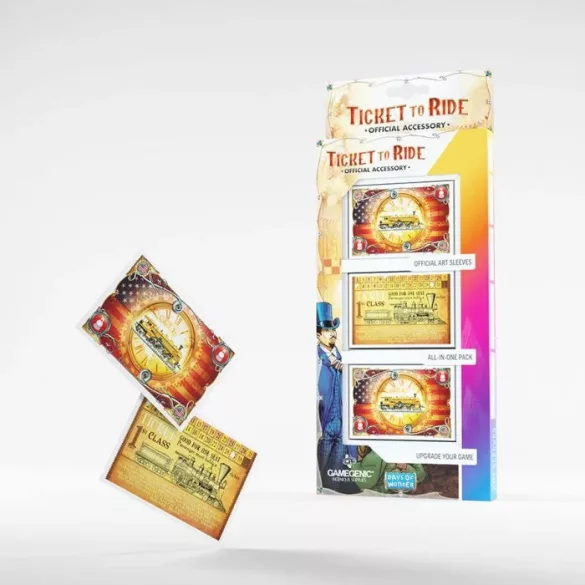 Gamegenic - Ticket to Ride Art Sleeves kártyavédő szett (152 db)