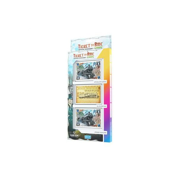 Gamegenic - Ticket to Ride Europe Art Sleeves (168 Sleeves)-GGS15003ML