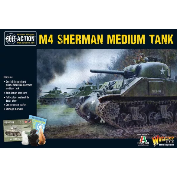 Bolt Action - M4 Sherman (75) harckocsi modellkészlet - EN