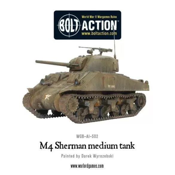 Bolt Action - M4 Sherman (75) harckocsi modellkészlet - EN