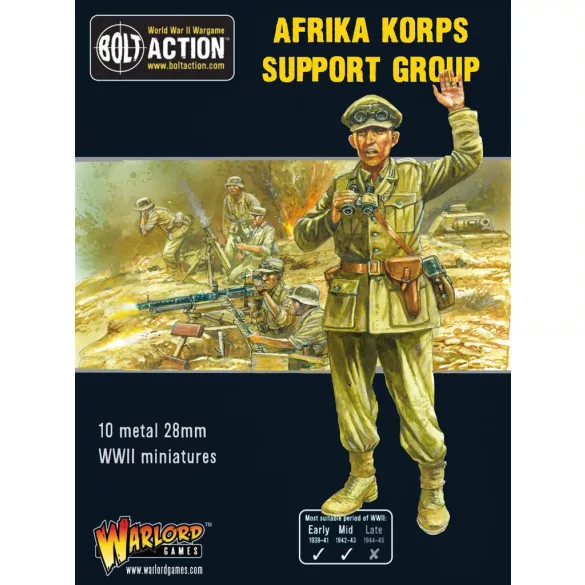 Bolt Action - Afrika Korps Support Group (HQ, Mortar & MMG) - EN-402212005