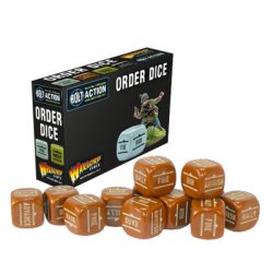 Bolt Action - Bolt Action Orders Dice - Brown (12)-402616013