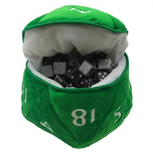 UP - D20 Plush Dice Bag - Green-15758
