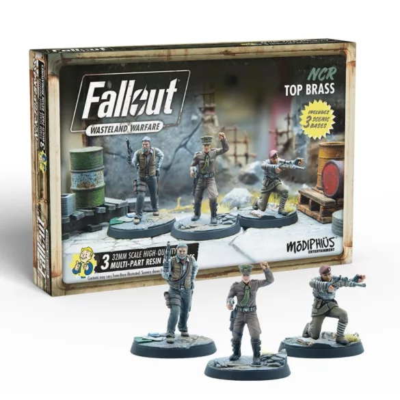Fallout: Wasteland Warfare - NCR: Top Brass miniatűra szett (EN)