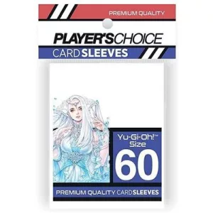 Player's Choice Premium Yu-Gi-Oh! Sized Card Sleeves - White (60 Sleeves)-PCA2101