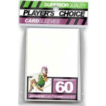 Player's Choice Premium Standard Sized Card Sleeves - White (60 Sleeves)-PCA1011