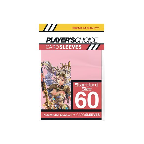 Player's Choice Premium Standard Sized Card Sleeves - Power Pink (60 Sleeves)-PCA1106